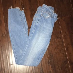 Topshop Light wash Leigh Jeans